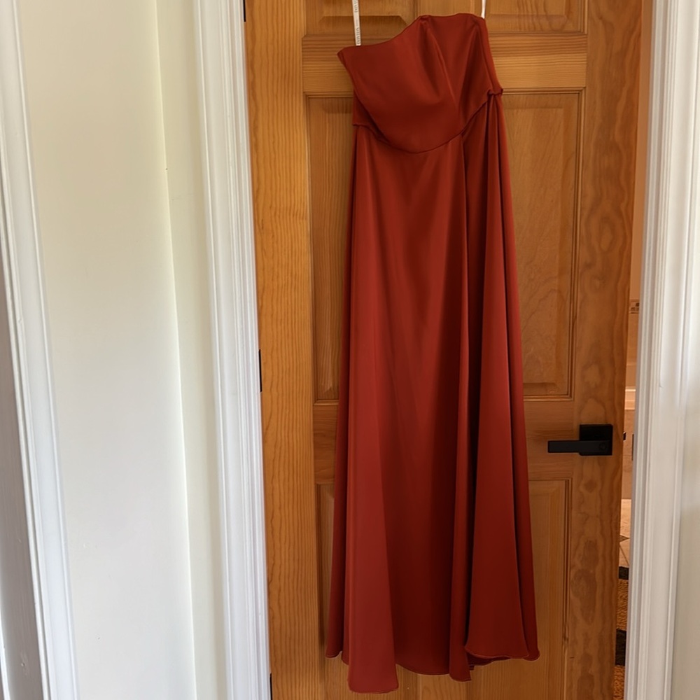 David’s bridal bridesmaid in sienna